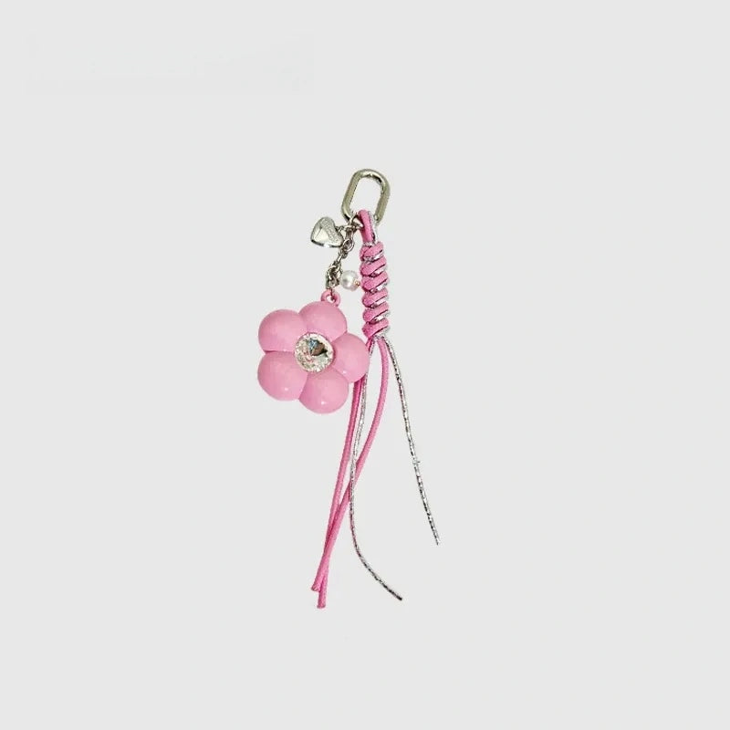 Flower Hanging Strap Knotty Bag Charm