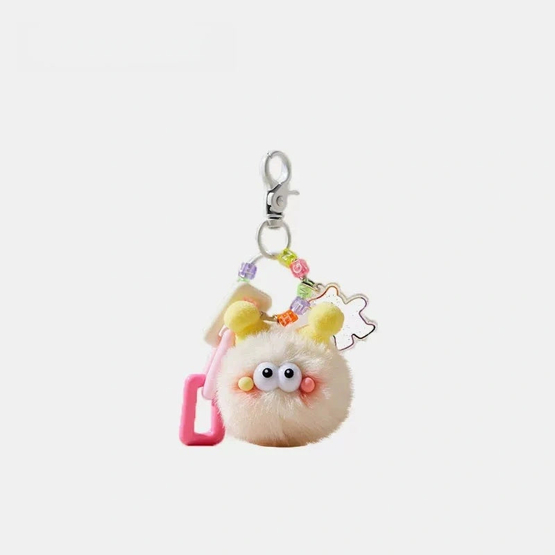 Fluffy Backpack Soot Ball Fluffy Bag Charm
