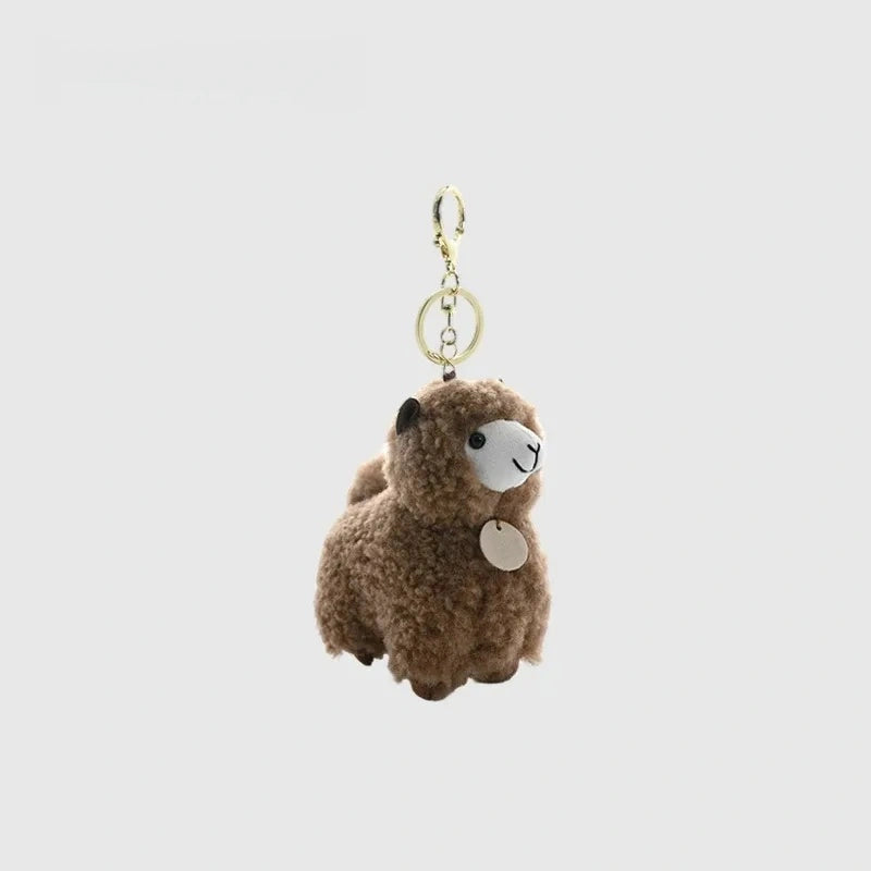 Alpaca Fluffy Bag Charm