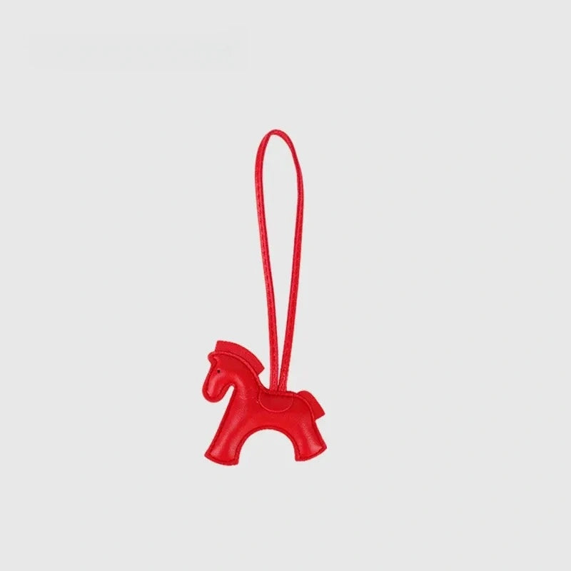 Cute Pony Leather Bag Charm