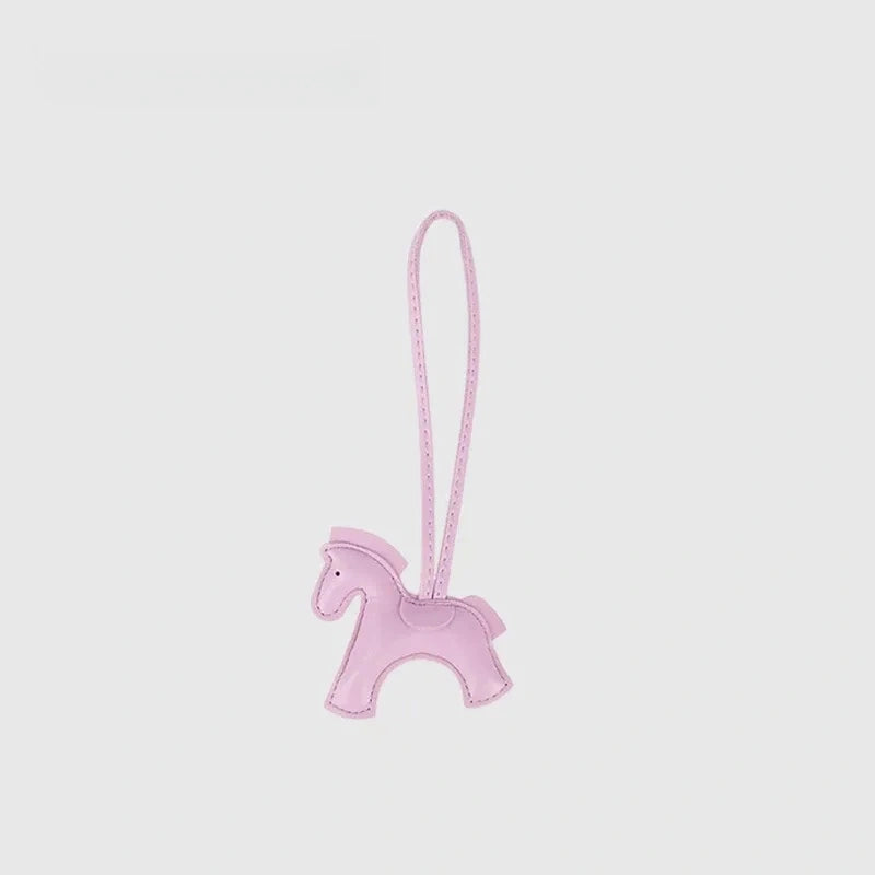 Cute Pony Leather Bag Charm
