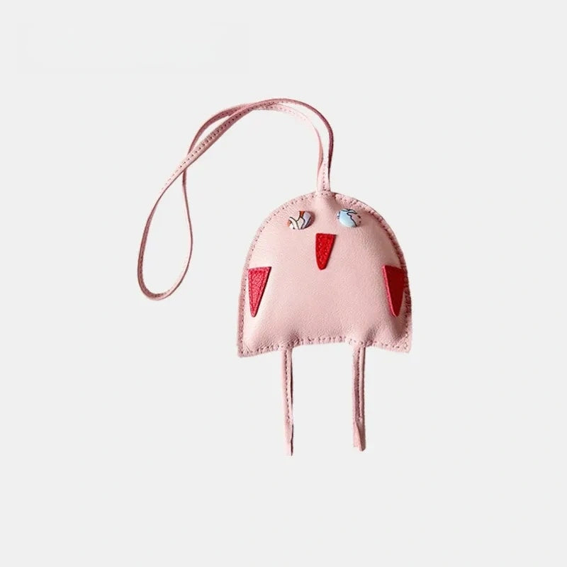 Owl Leather Bag Charm