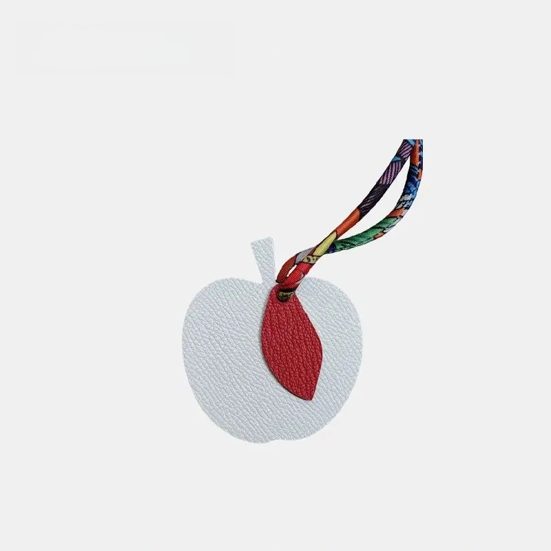 Apple Leather Bag Charm