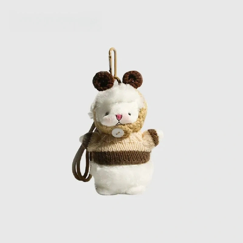 Creamy Little Sheep Fluffy Bag Charm