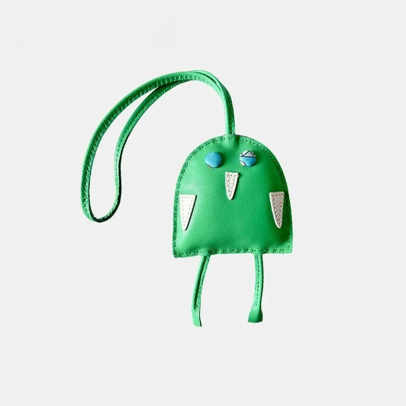Owl Leather Bag Charm