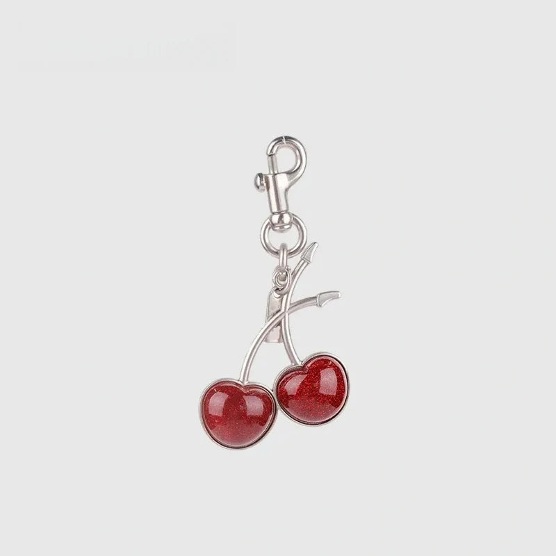 Cherry Resin Bag Charm