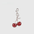 Cherry Resin Bag Charm