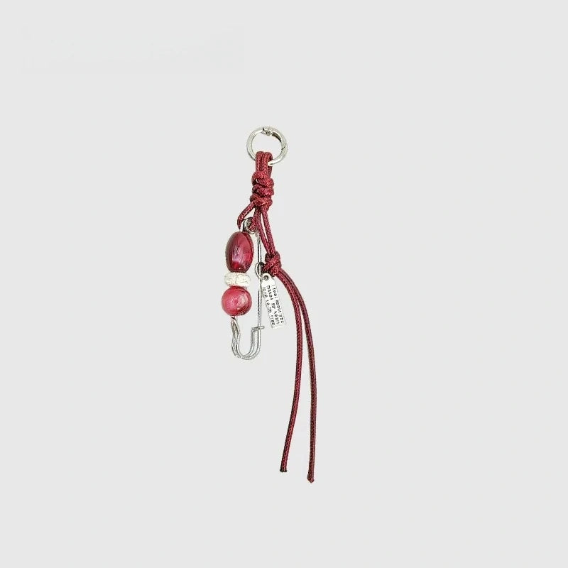 Beaded Hanging Strap Knotty Bag Charm