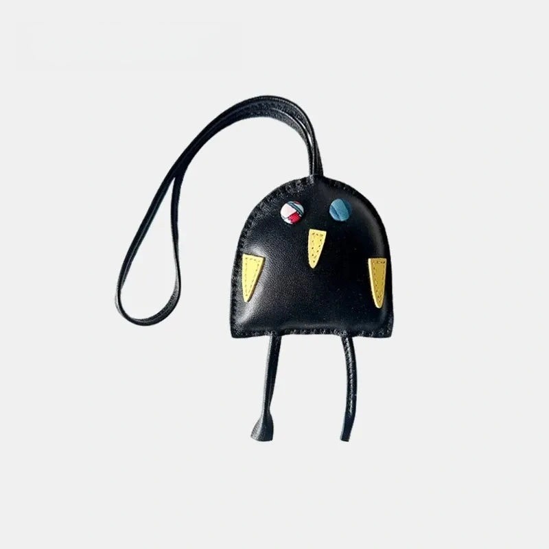 Owl Leather Bag Charm