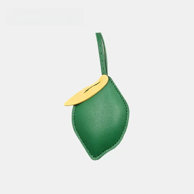 Lemon Leather Bag Charm