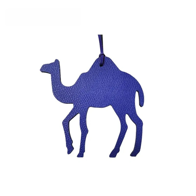 Camel Leather Bag Charm