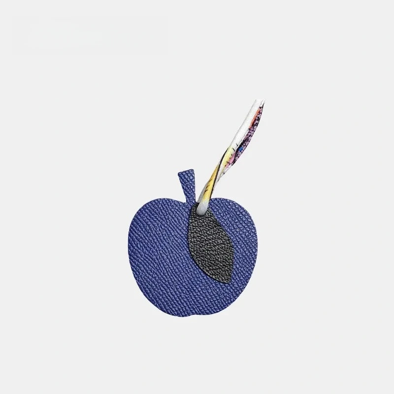 Apple Leather Bag Charm