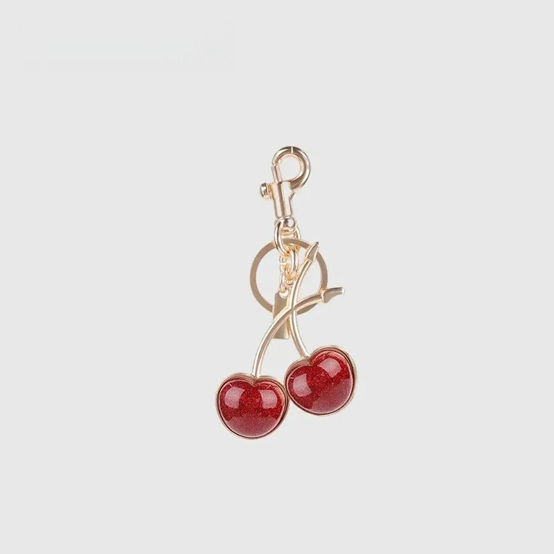 Cherry Resin Bag Charm