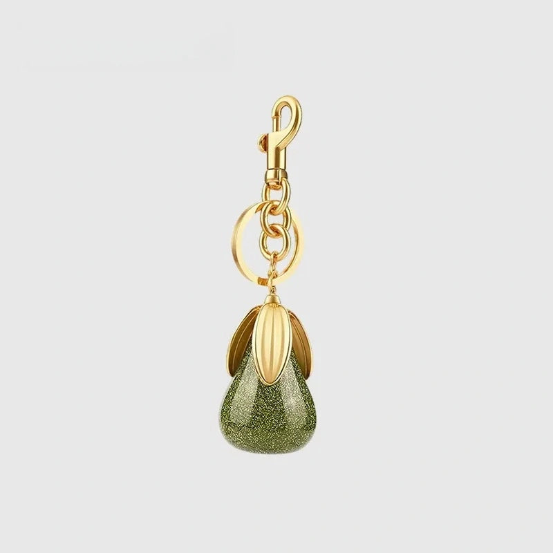 Pear Resin Bag Charm