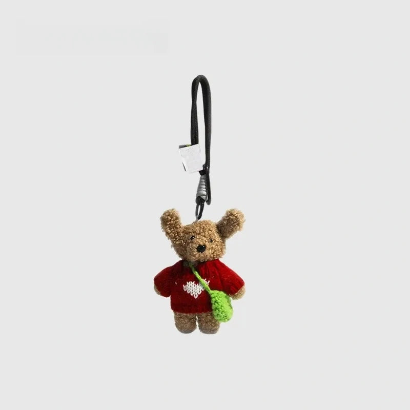 Teddy Bear Fluffy Bag Charm