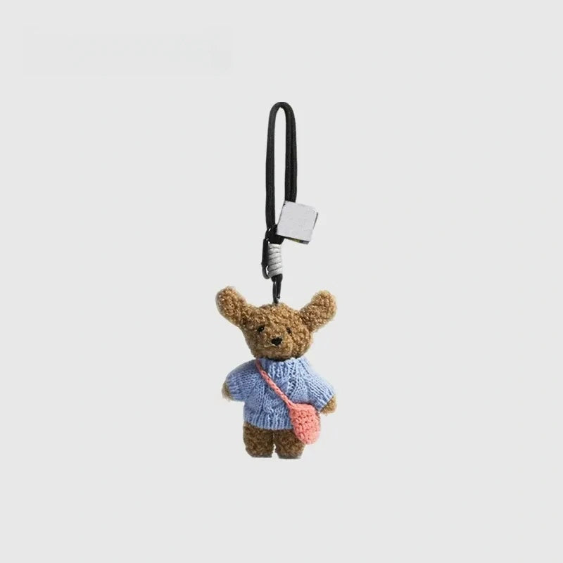 Teddy Bear Fluffy Bag Charm