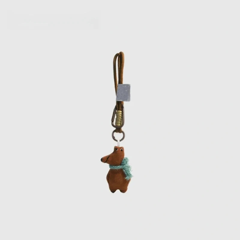 Proud Fox Fluffy Bag Charm