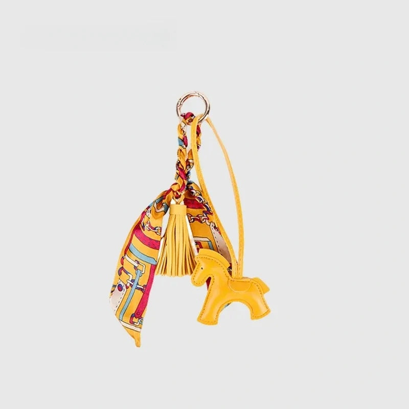 Cute Pony Leather Bag Charm