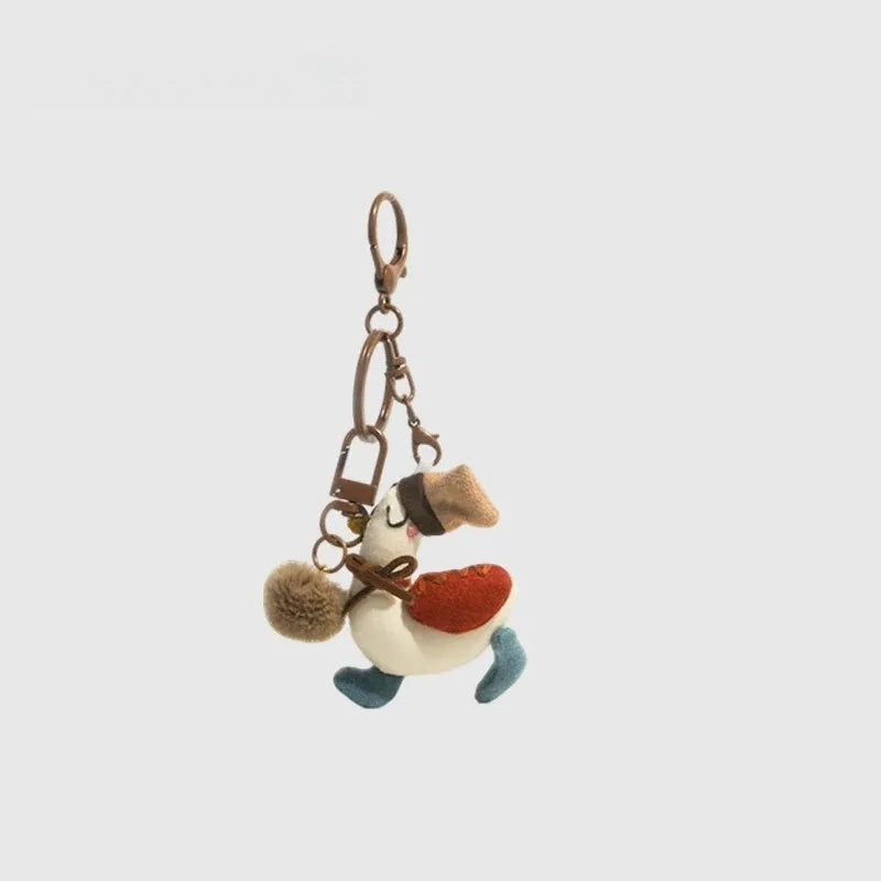 Cute Duck Fluffy Bag Charm