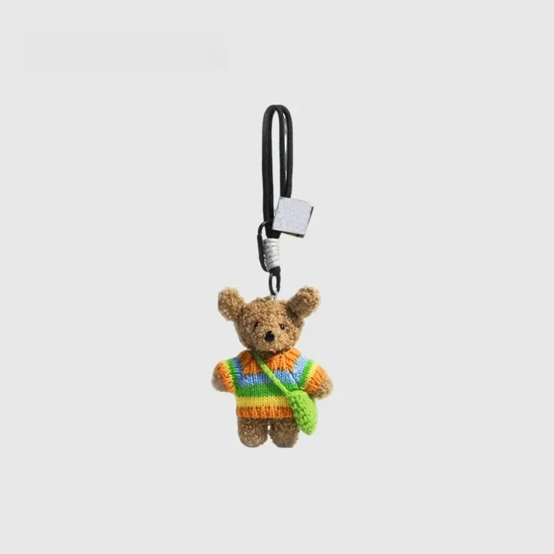 Teddy Bear Fluffy Bag Charm
