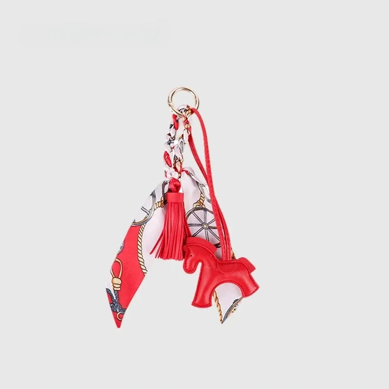 Cute Pony Leather Bag Charm
