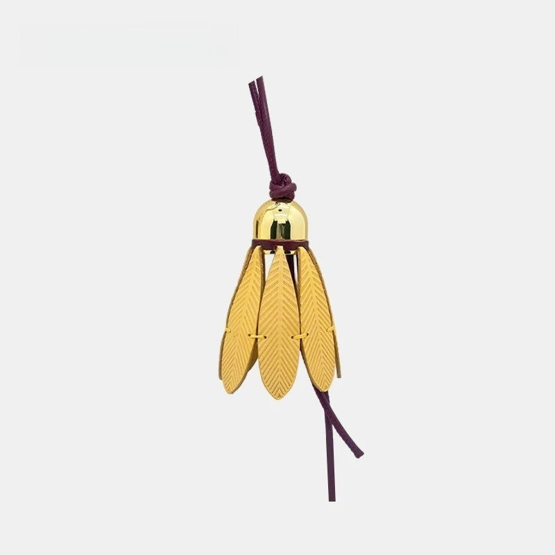 Badminton Leather Bag Charm