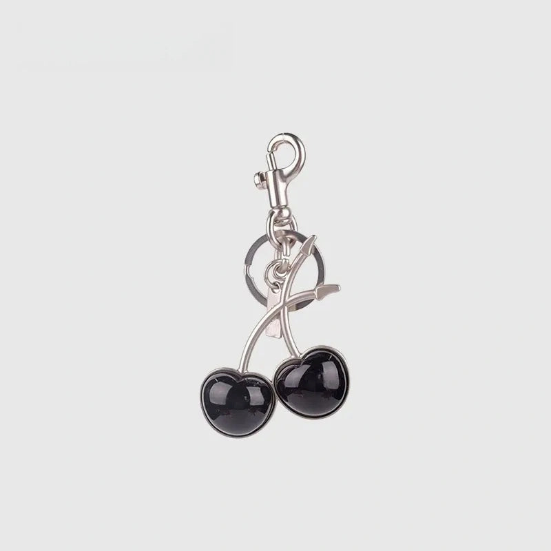 Two Cherry Halves Resin Bag Charm