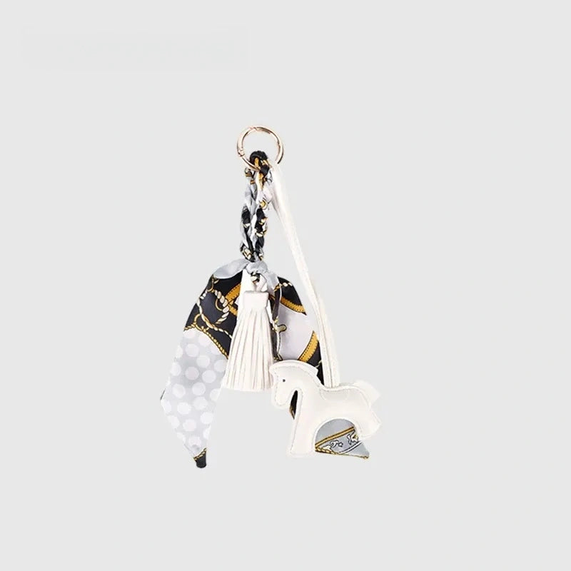 Cute Pony Leather Bag Charm