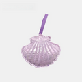 Scallop Leather Bag Charm