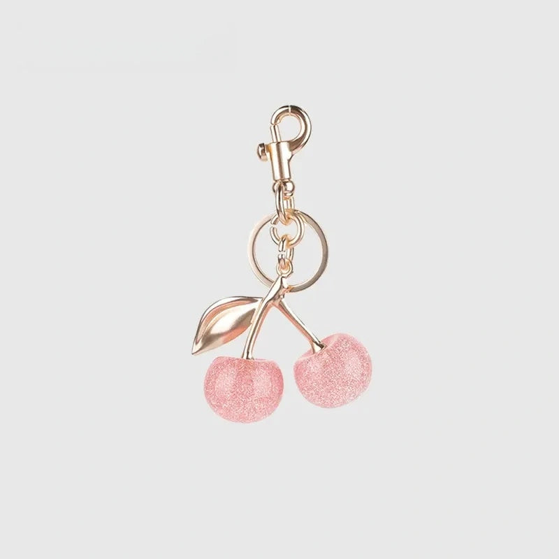 Cherry Resin Bag Charm