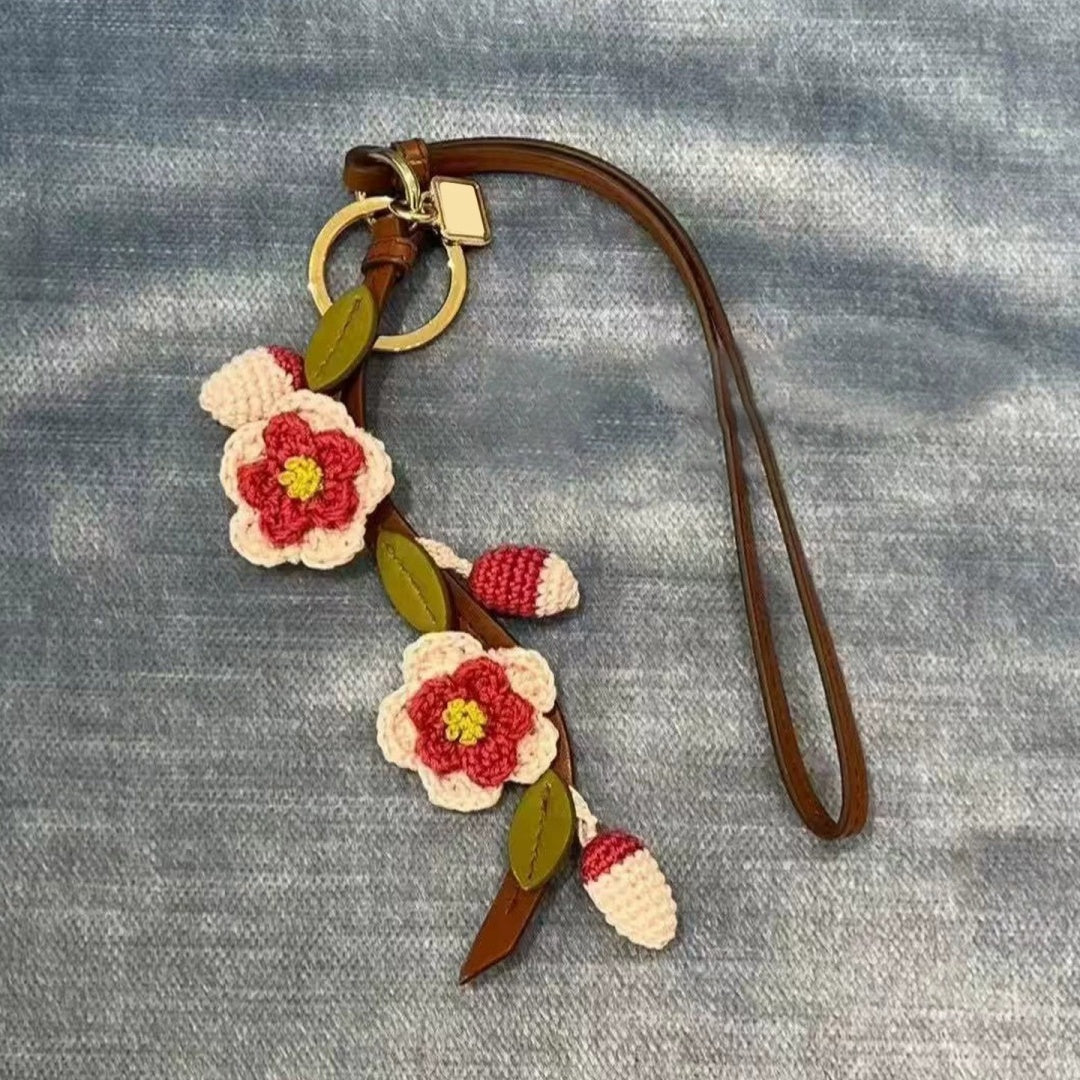 Woven Flower Mixed Bag Charm