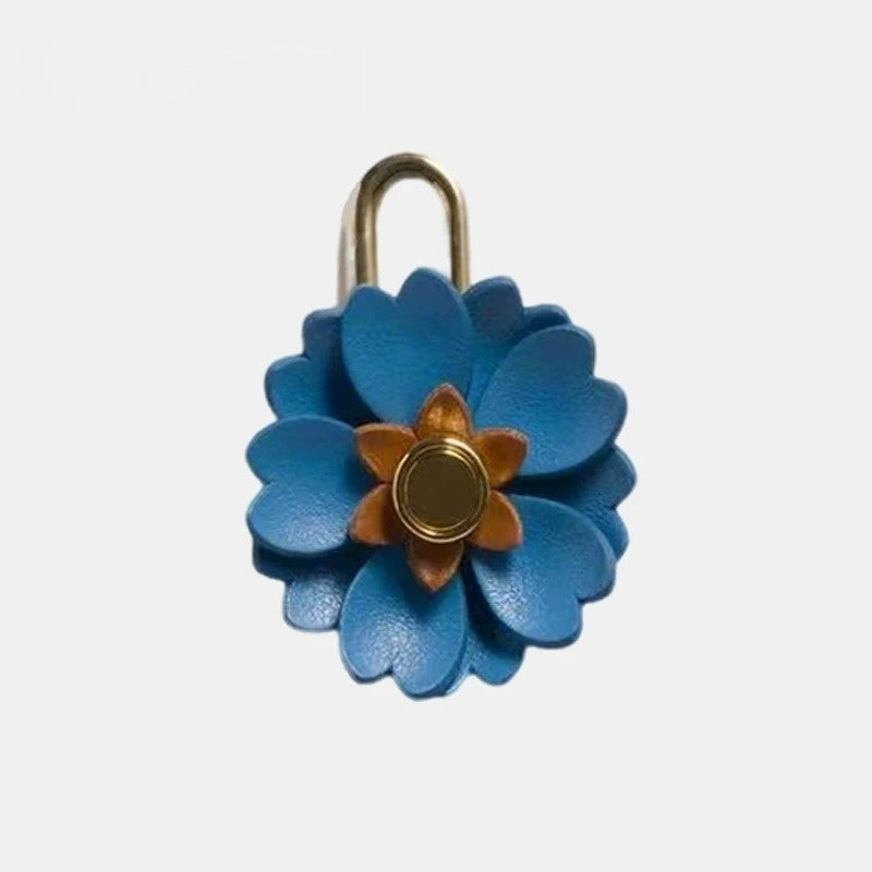 Mini Leather Flower Leather Bag Charm