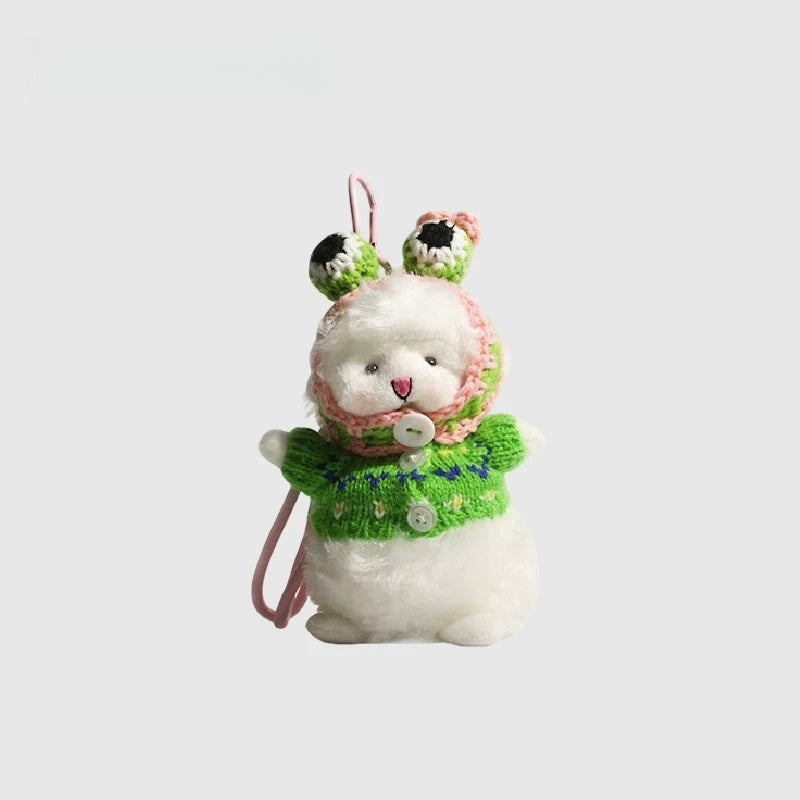 Creamy Little Sheep Fluffy Bag Charm