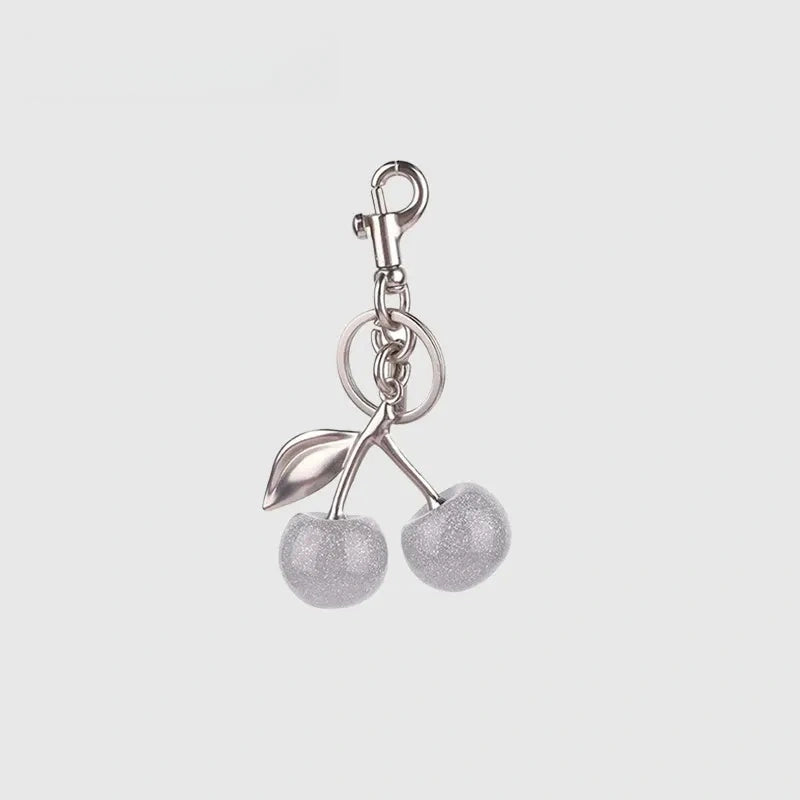 Cherry Resin Bag Charm