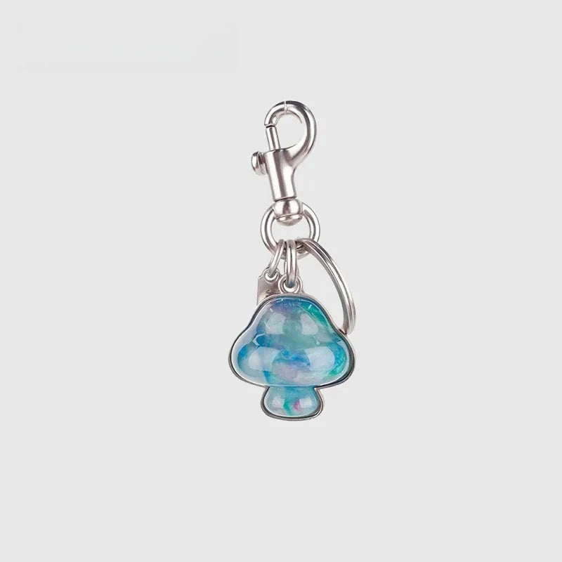 Small Mushroom Resin Bag Charm