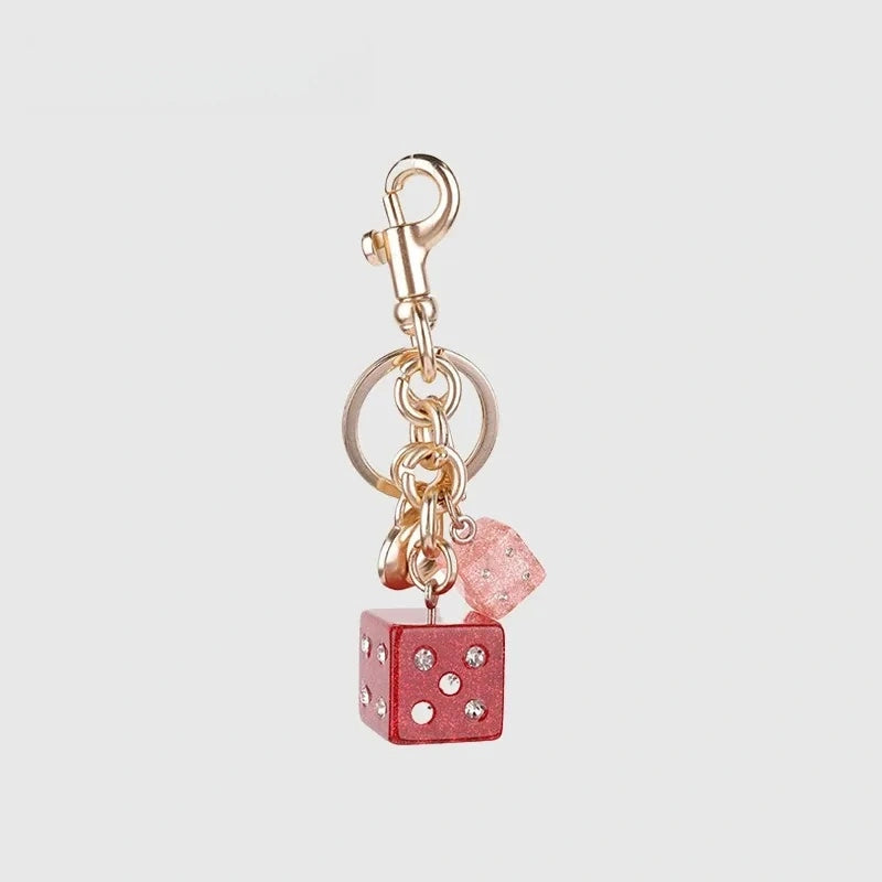 Dice Resin Bag Charm