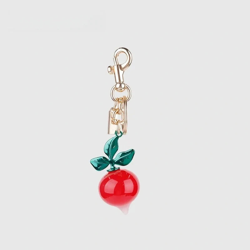 Radish Resin Bag Charm