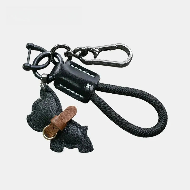 French Bulldog Leather Bag Charm