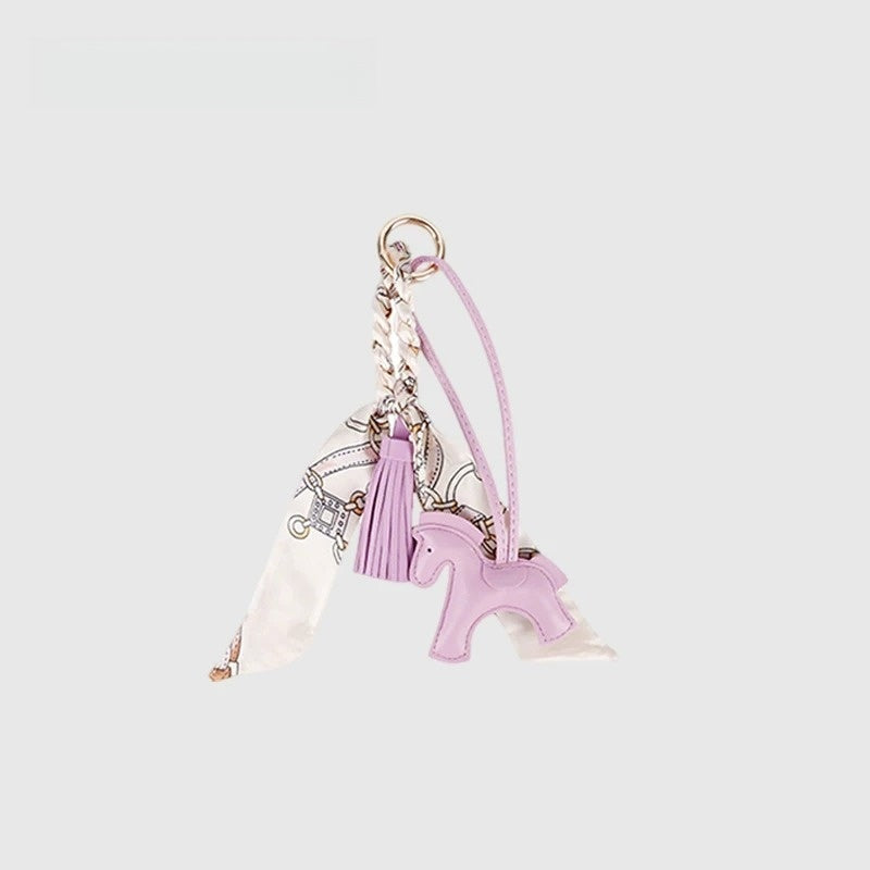 Cute Pony Leather Bag Charm