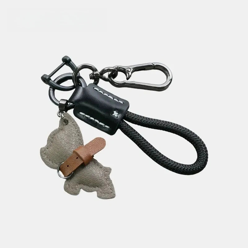 French Bulldog Leather Bag Charm