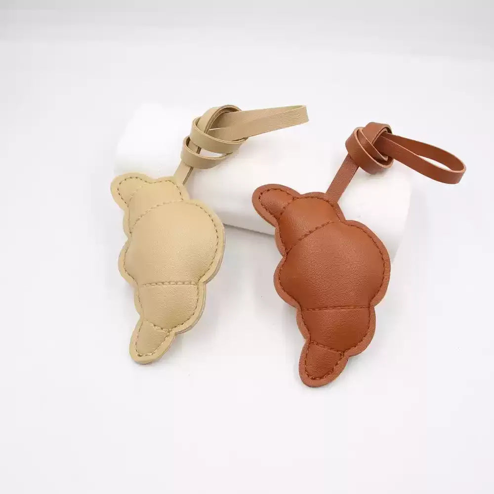 Croissant Leather Bag Charm