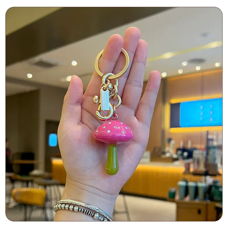Mushroom Resin Bag Charm