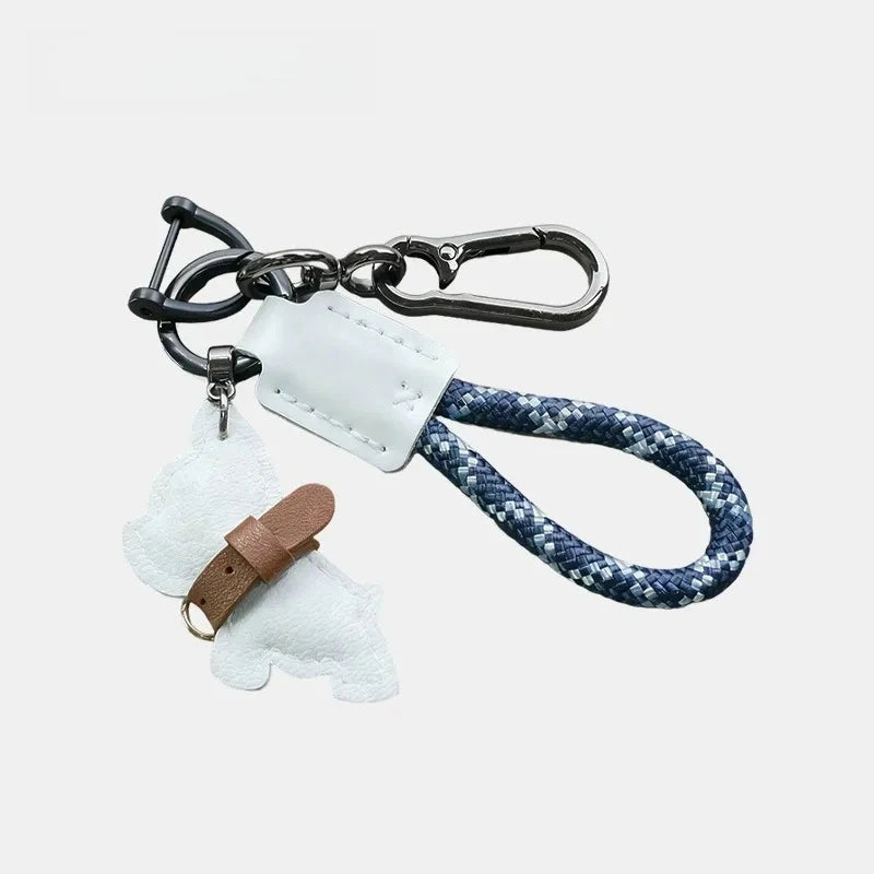 French Bulldog Leather Bag Charm