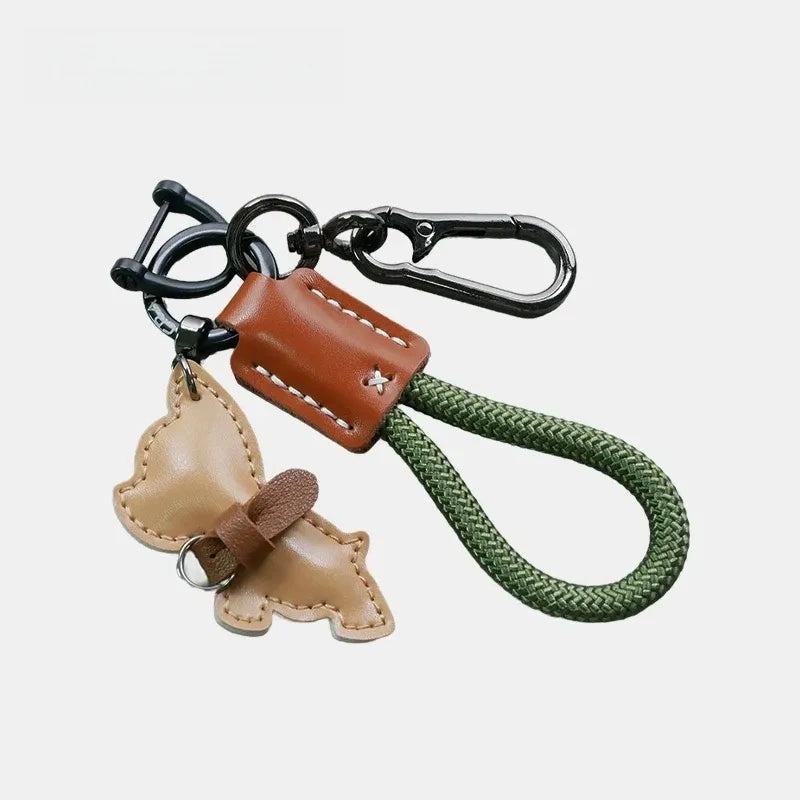 French Bulldog Leather Bag Charm