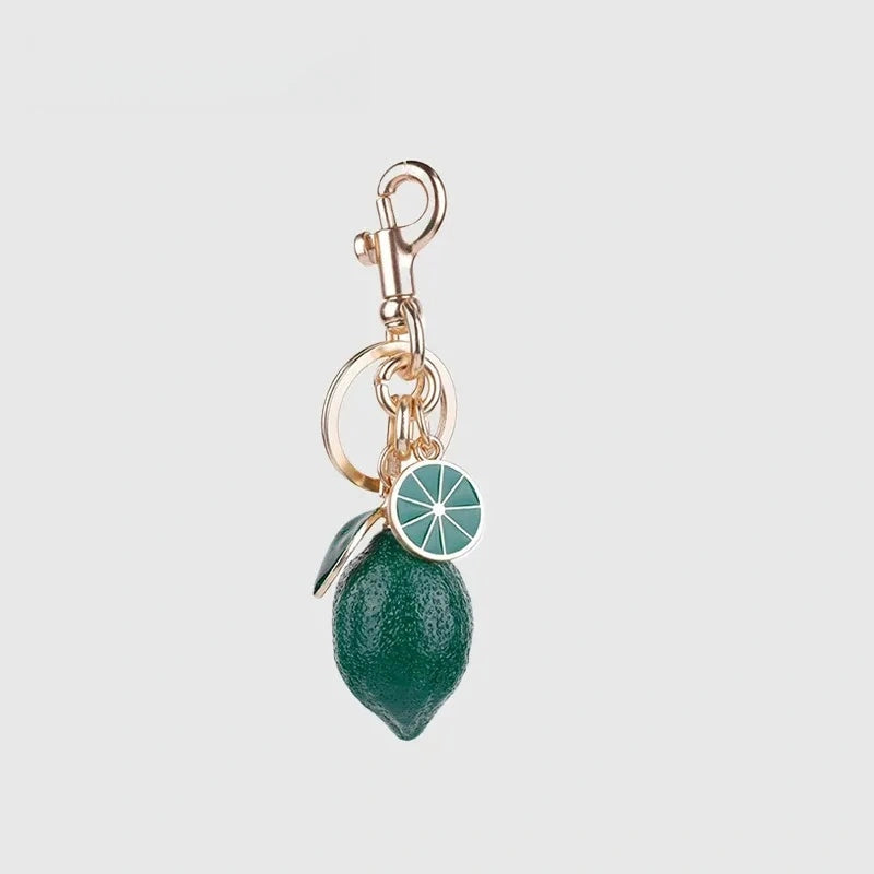 Lemon Resin Bag Charm
