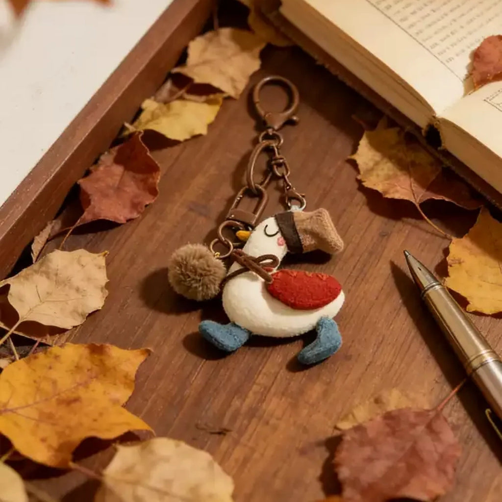 Cute Duck Fluffy Bag Charm