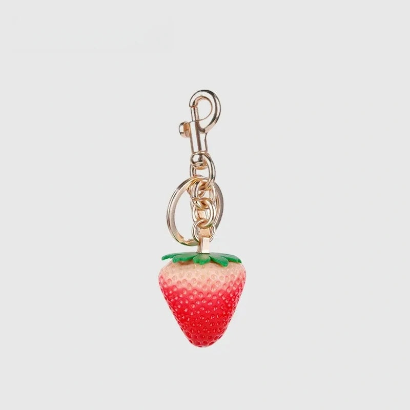 Strawberry Resin Bag Charm