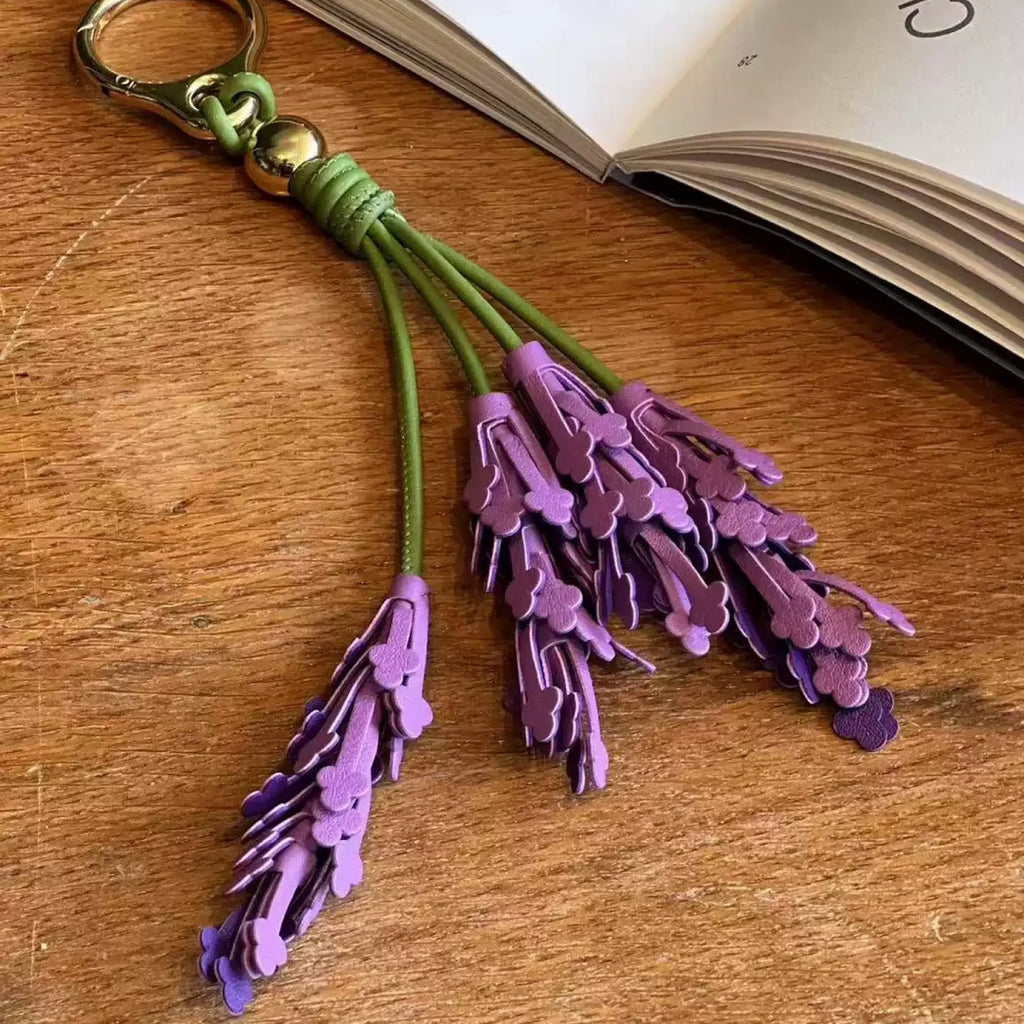 Lavender Vanilla Resin Bag Charm