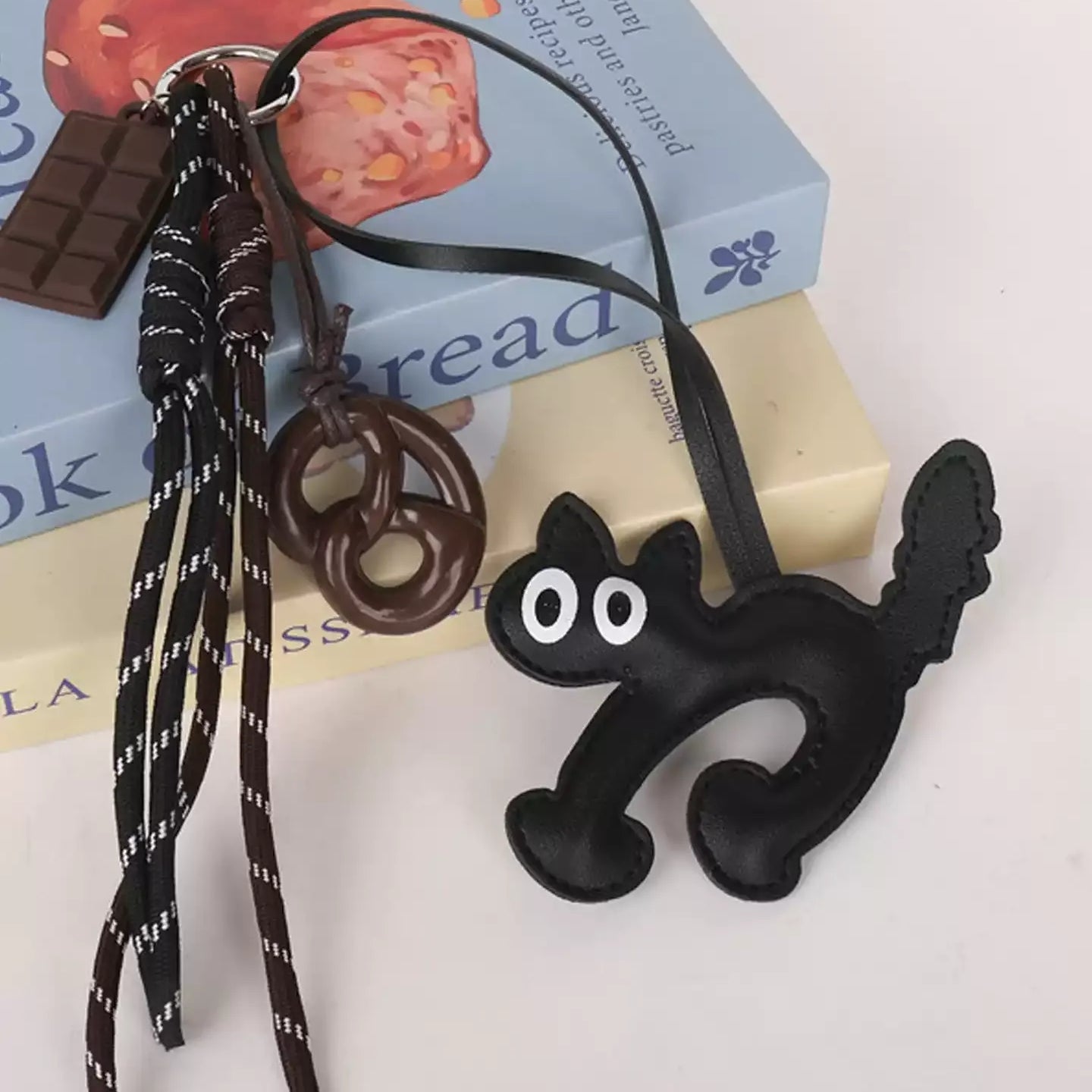 Little Cat Leather Bag Charm