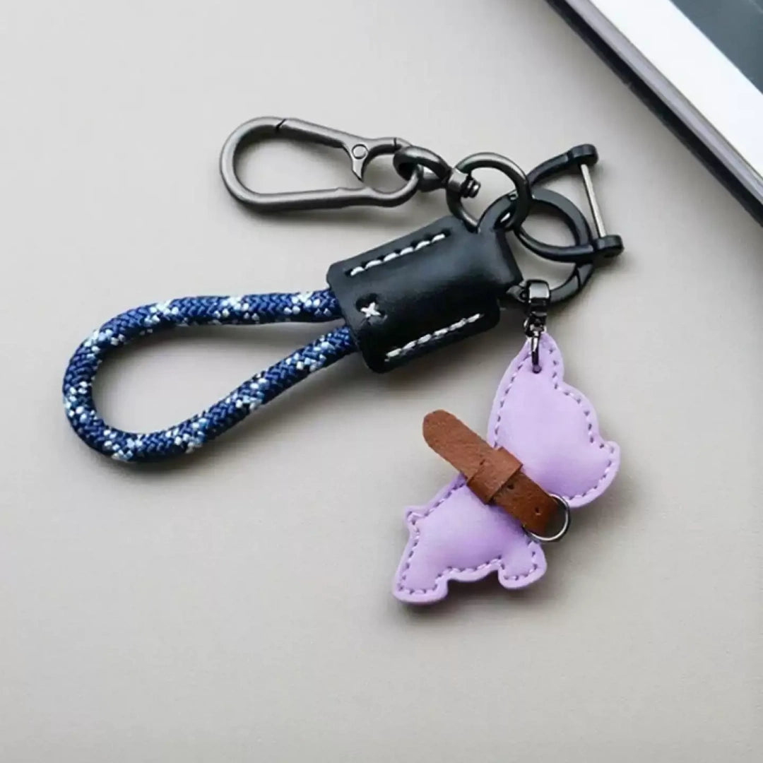 French Bulldog Leather Bag Charm